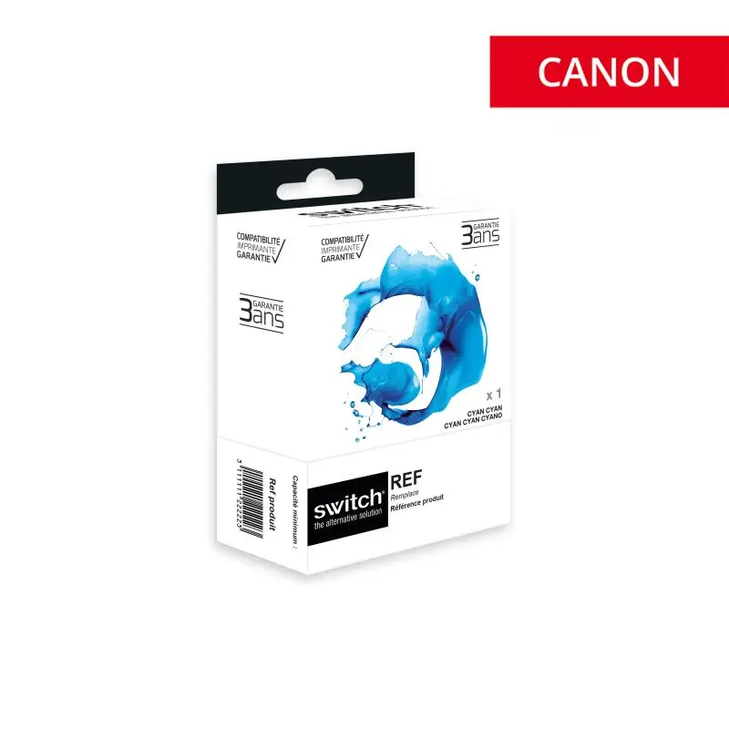 Canon 8 Cartouche Cyan compatible équivalent à CLI8C, 0621B001 · Switch