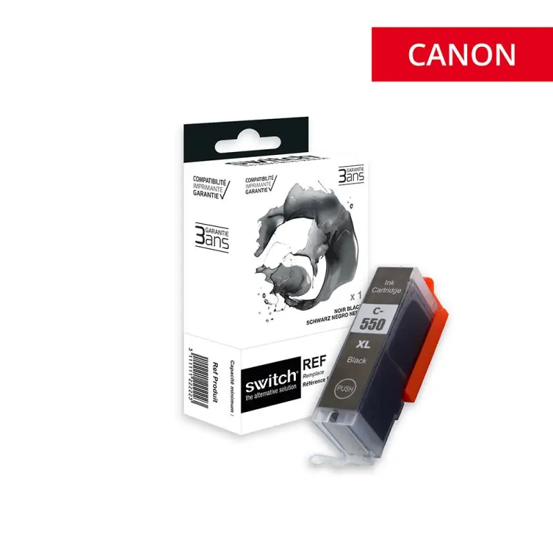 Canon 550XL Cartouche Noir compatible équivalent à PGI550PGBKXL, 6431B004 · Switch
