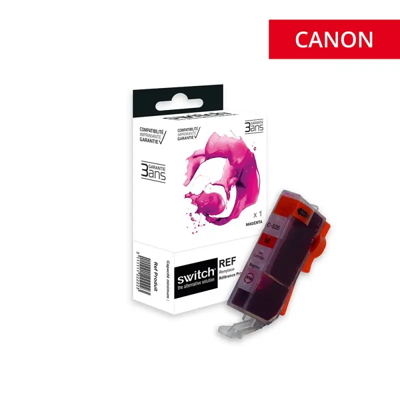 Canon 526 Cartouche Magenta compatible équivalent à CLI-526M, 4542B001 · Switch