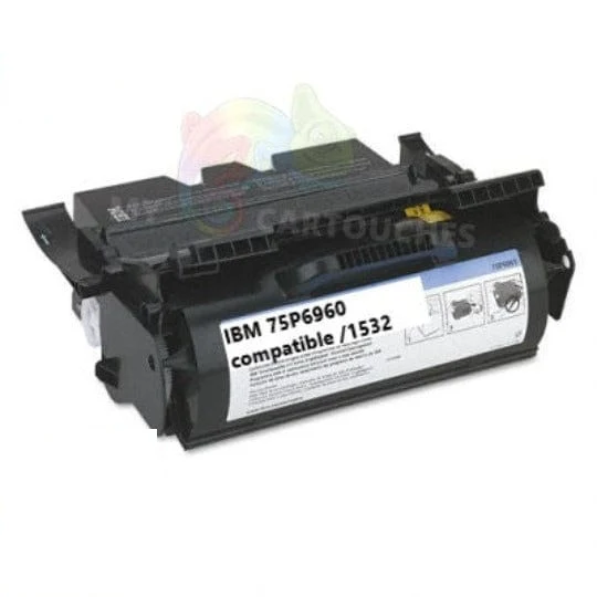 Toner IBM 75P6960 Noir: Infoprint 1532, 1552, 1570