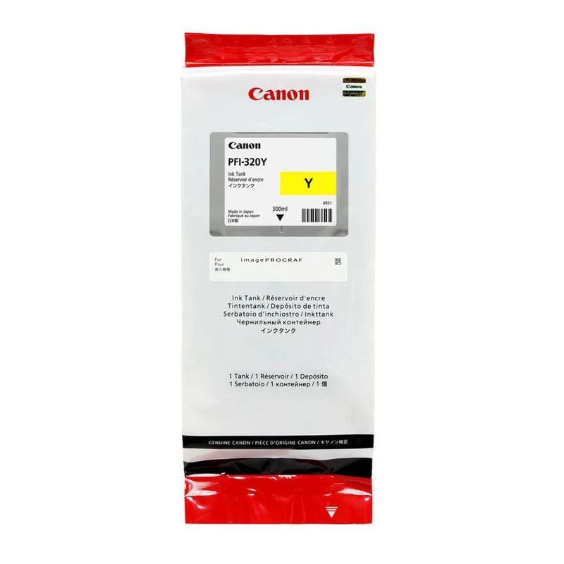 Cartouche d'encre d'origine Canon PFI-320Y jaune - 2893C001