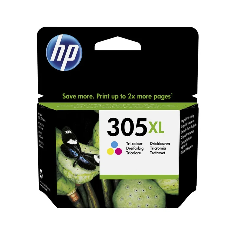 Cartouche d'encre d'origine HP 305 XL Cyan, Magenta, Jaune - 3YM63AE
