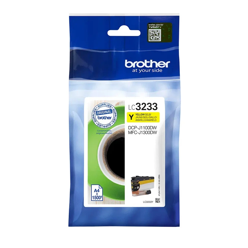 Cartouche d'encre d'origine Brother jaune - LC3233Y