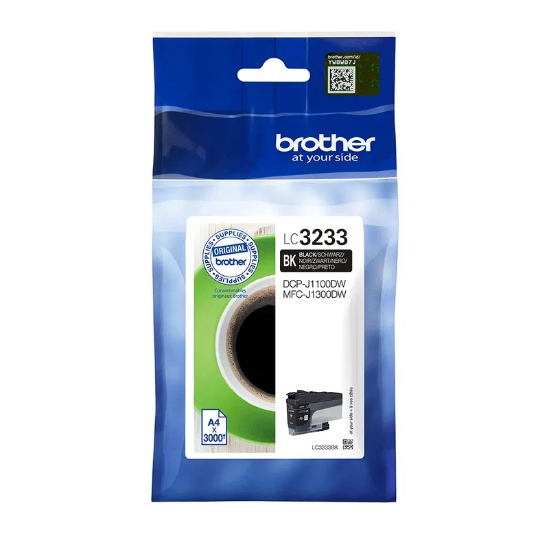 Cartouche d'encre d'origine Brother noir - LC3233BK