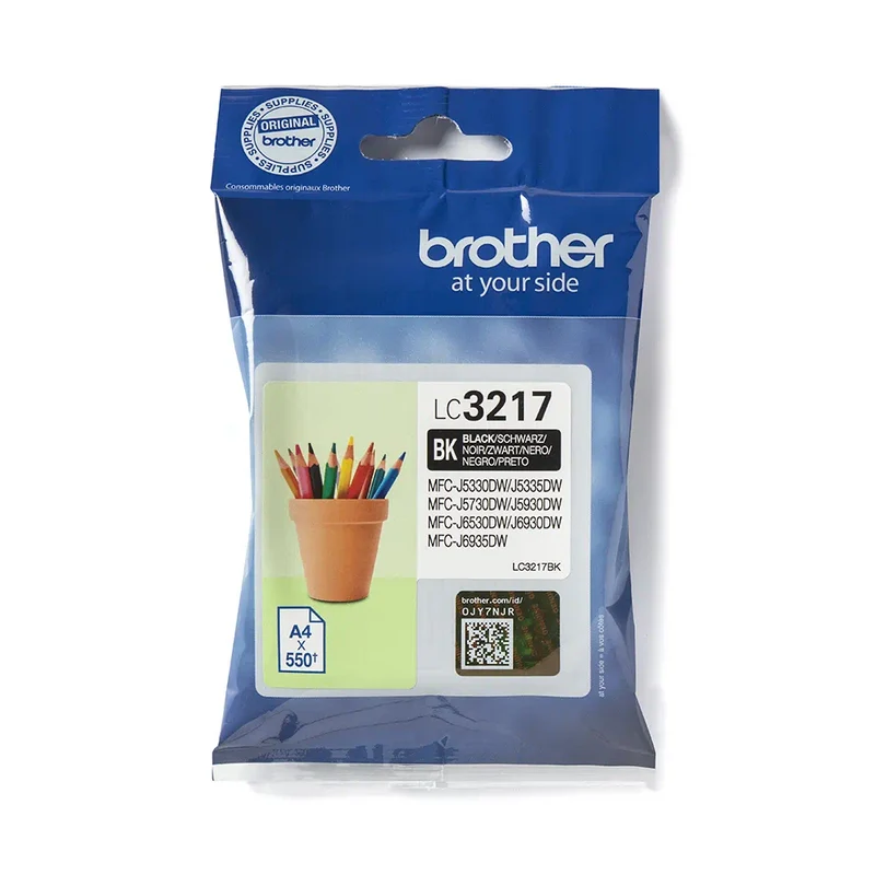Cartouche d'encre d'origine Brother noir - LC3217BK