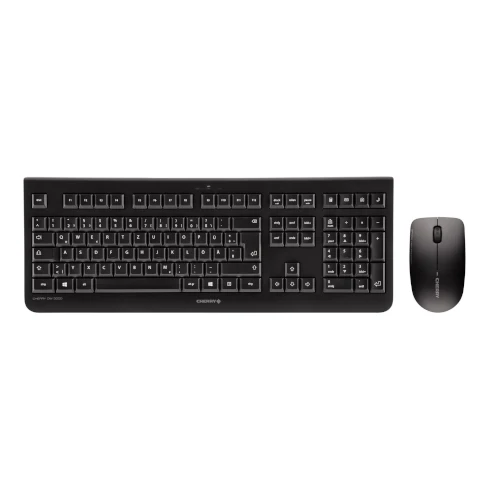 Ensemble Clavier Souris CHERRY DW3000 Noir - JD-0710FR-2