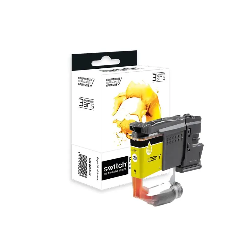 Brother 521 Cartouche Jaune compatible équivalent à LC521Y · Switch