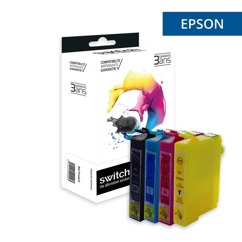 Epson T0556 Canard Cartouche Pack 4 Couleurs compatible équivalent à C13T05564010 · Switch