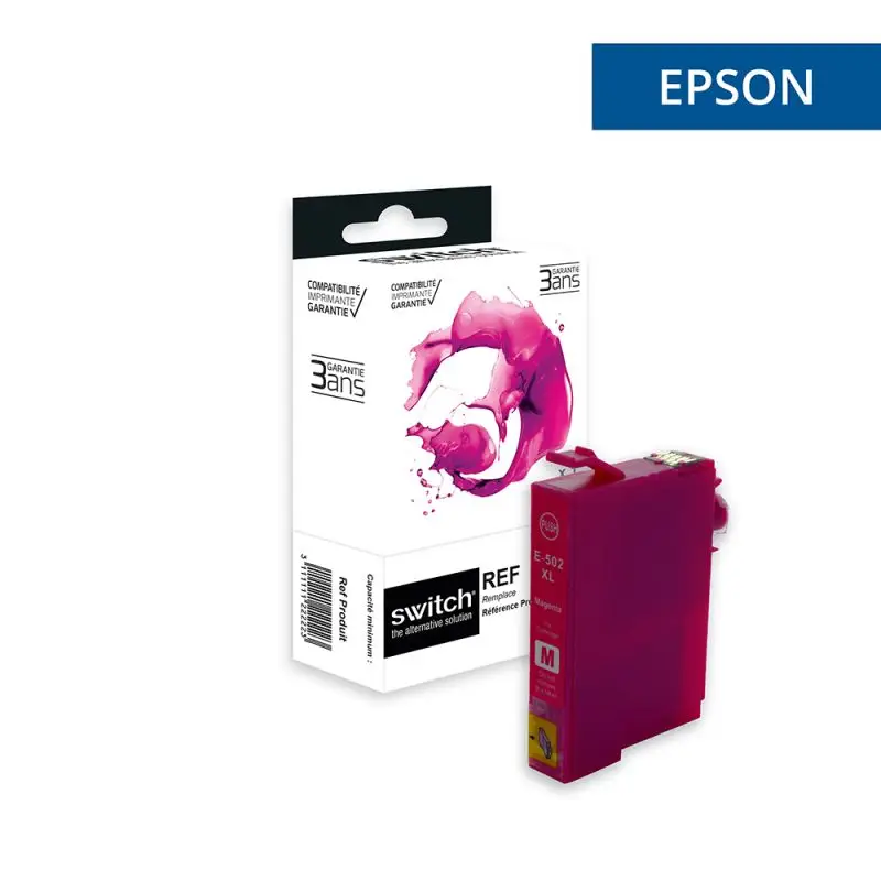 Epson 502XL Jumelles Cartouche Magenta compatible équivalent à C13T02W34010 · Switch
