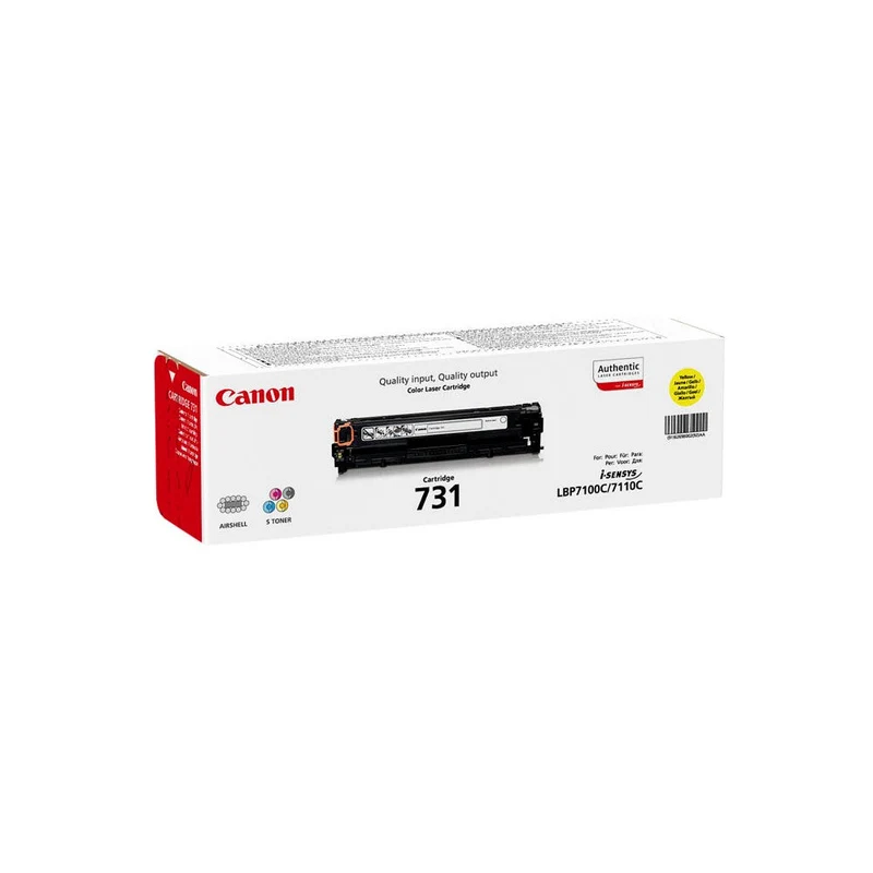 Cartouche de toner d'origine Canon 731Y Jaune - 6269B002