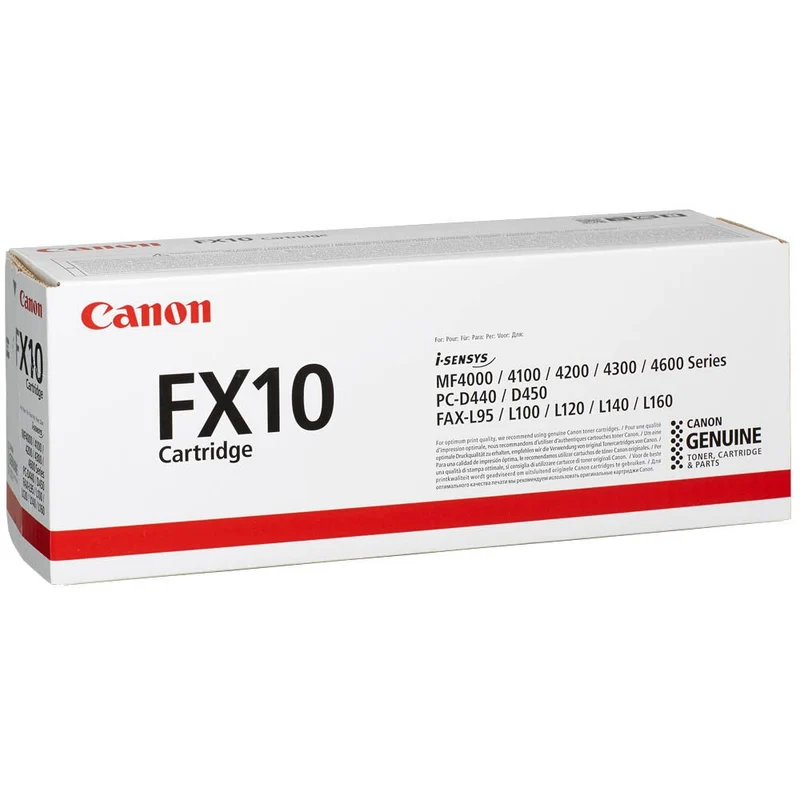 Cartouche de toner d'origine Canon FX10 Noir - 0263B002