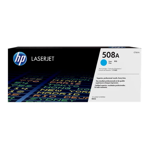 Cartouche de toner d'origine HP 508A cyan - CF361A