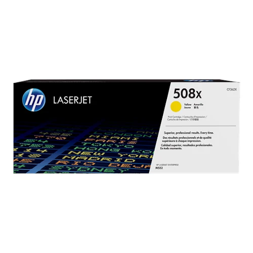Cartouche de toner d'origine HP 508X jaune - CF362X