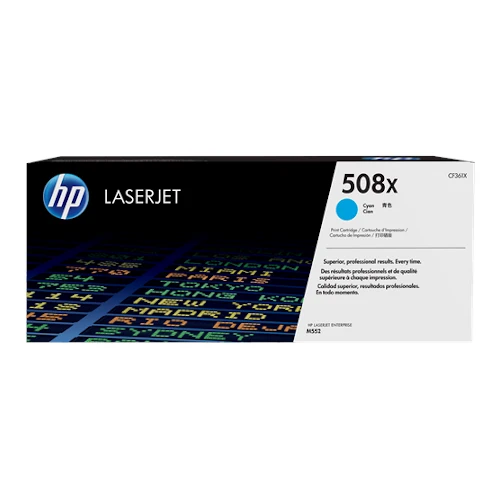 Cartouche de toner d'origine HP 508X cyan - CF361X