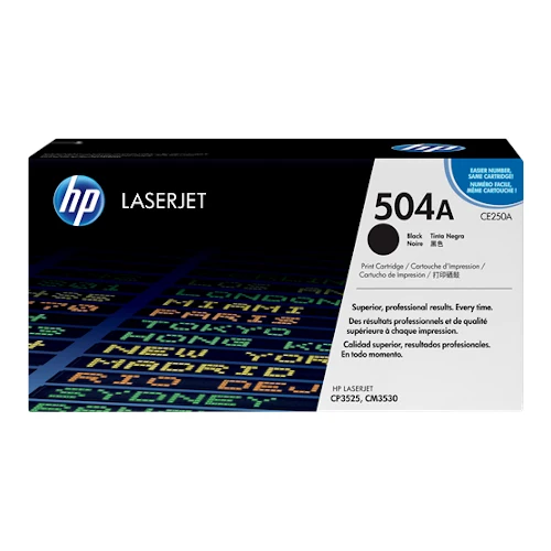 Cartouche de toner d'origine HP 504A noir - CE250A
