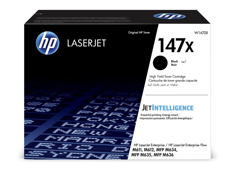 Cartouche de toner d'origine HP 147X noir - W1470X