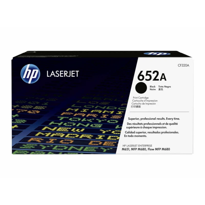 Cartouche de toner d'origine HP 652A noir - CF320A