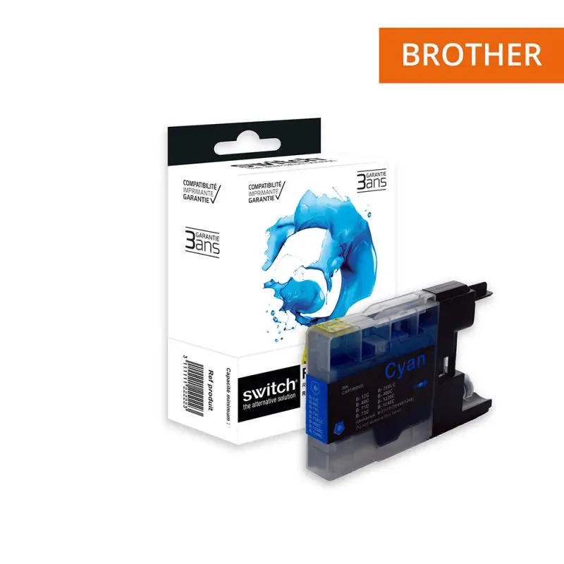 Brother 1240XL Cartouche Cyan compatible équivalent à LC1220, 1240, 1280 · Switch