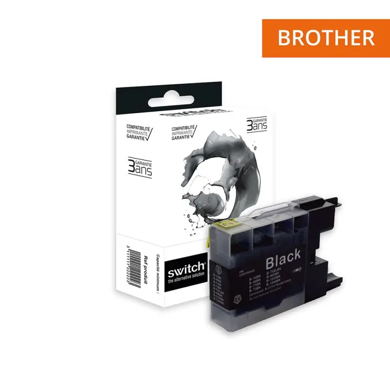Brother 1240XL Cartouche Noir compatible équivalent à LC1220, 1240, 1280 · Switch