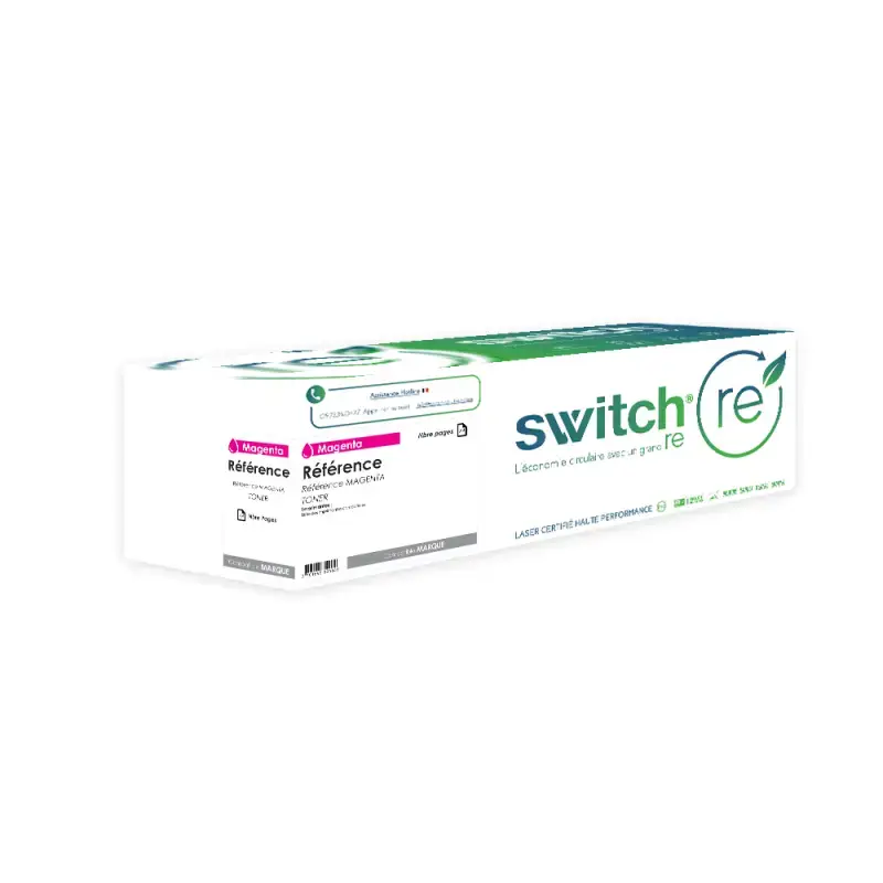 Canon 067H Toner Magenta remanufacturé équivalent à 5104C002 · Switch RE