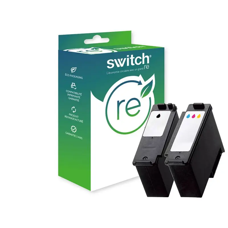 Canon 6204C001 Cartouche Pack 4 Couleurs remanufacturé équivalent à 6226C001 · Switch RE