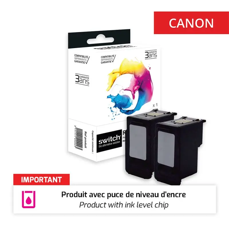 Canon 440XL/441XL Cartouche Pack 4 Couleurs remanufacturé équivalent à 5216B001, 5220B001 · Switch