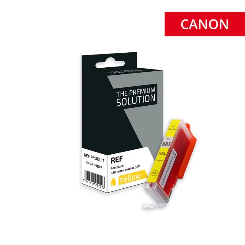 Canon 581XXL Cartouche Jaune compatible équivalent à CLI581YXXL, 1997C001