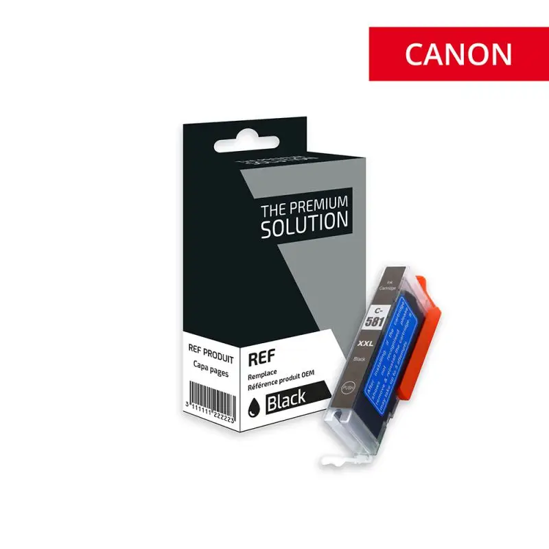 Canon 581XXL Cartouche Noir compatible équivalent à CLI581BKXXL, 1998C001