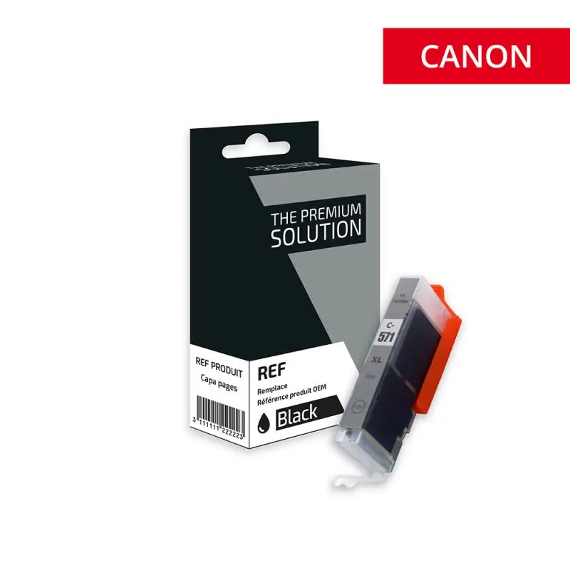 Canon 571XL Cartouche Grey compatible équivalent à CLI571GYXL, 0335C001