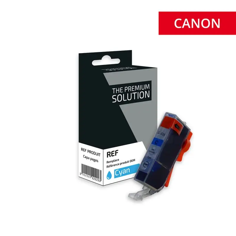 Canon 526 Cartouche Cyan compatible équivalent à CLI-526C, 4541B001