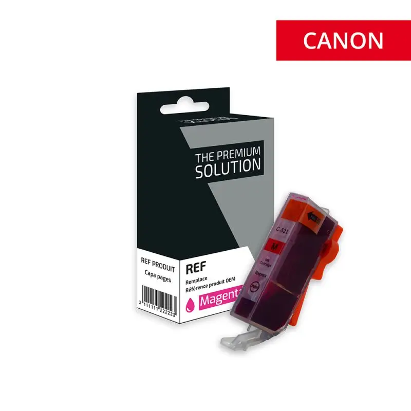 Canon 521 Cartouche Magenta compatible équivalent à CLI-521M, 2935B001