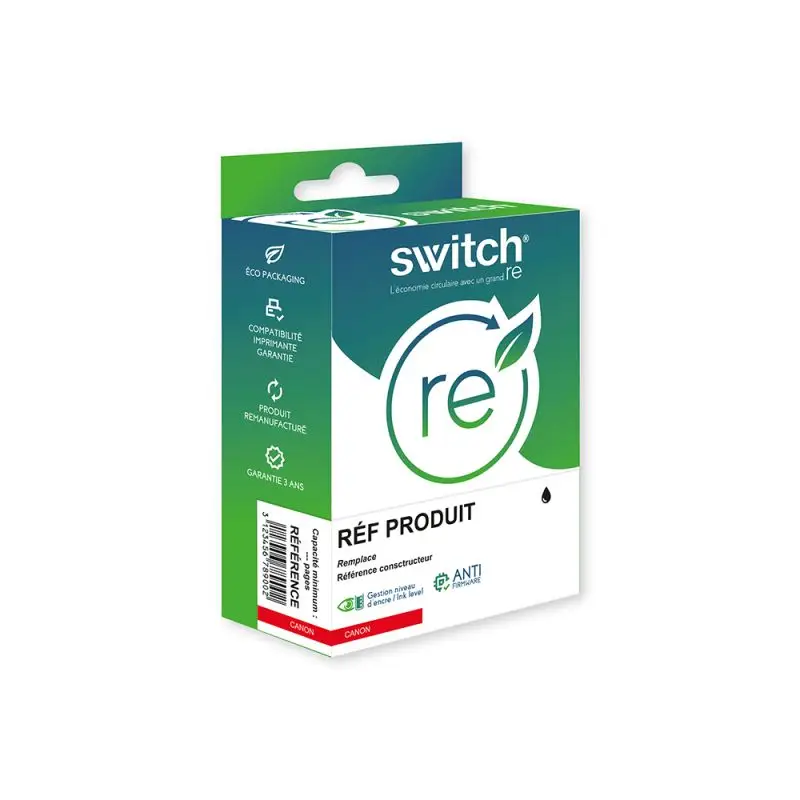 Canon 575XL Cartouche Noir remanufacturé équivalent à PG575XL, 5437C001 · Switch RE