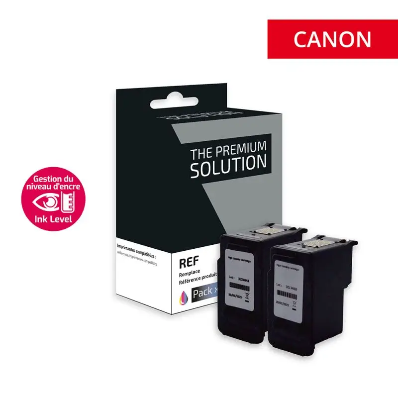 Canon 575XL/576XL Cartouche Pack 4 Couleurs remanufacturé équivalent à PG575XL, 5437C001