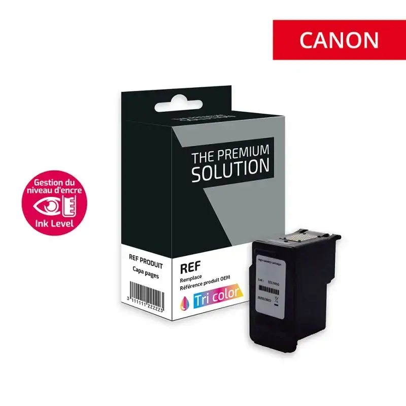 Canon 561XL Cartouche Tricolore remanufacturé équivalent à CL561XL, 3730C001