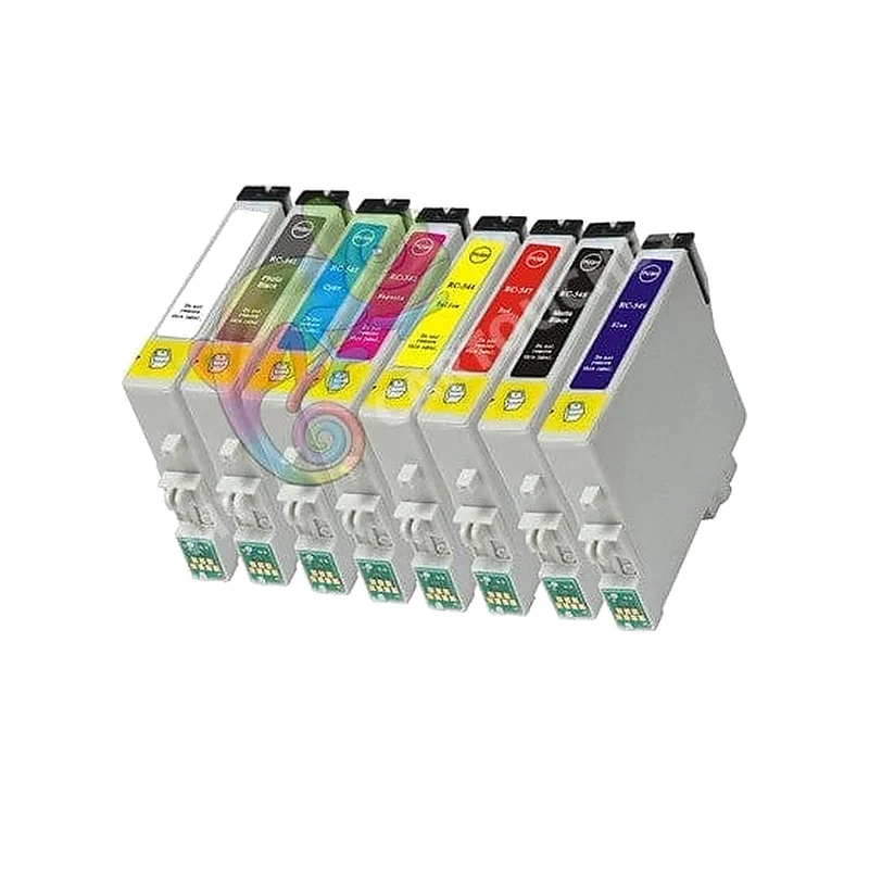 Pack 8 Cartouches Epson Grenouille T0540: Stylus Photo R800, R1800