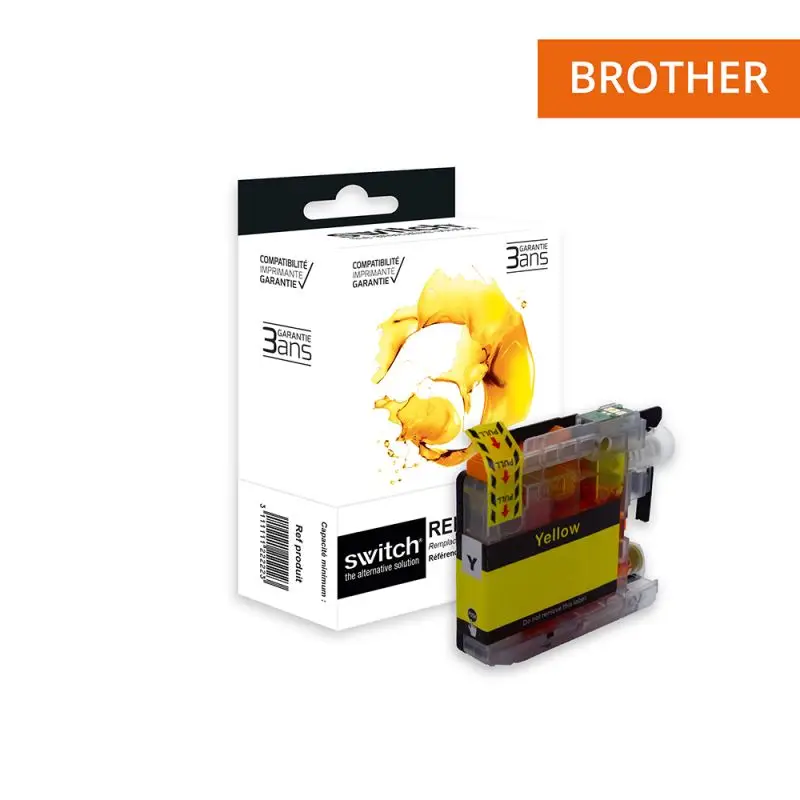 Brother 225 Cartouche Jaune compatible équivalent à LC225XLY · Switch