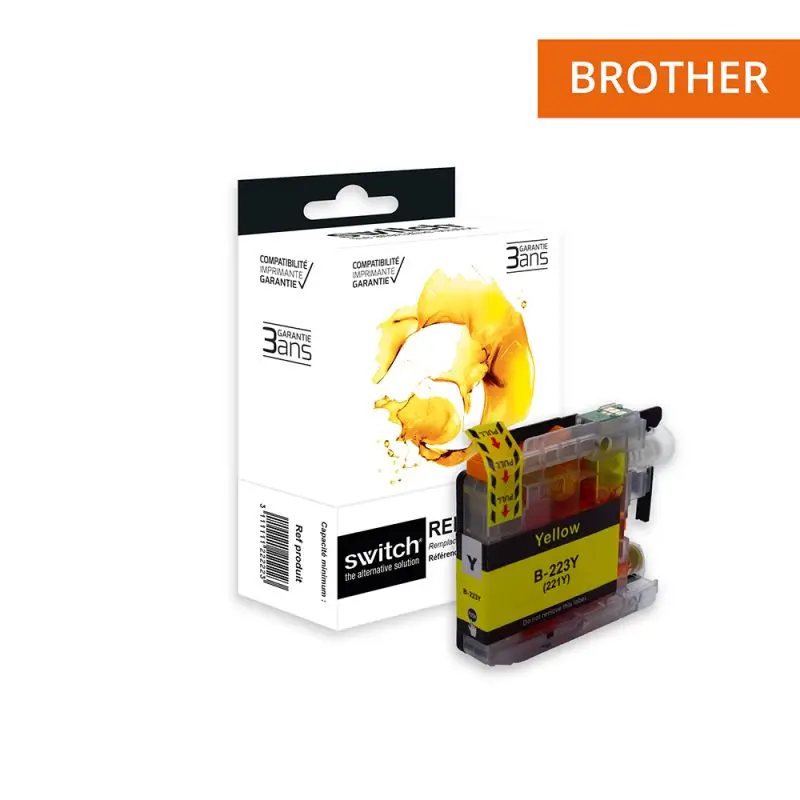 Brother 223 Cartouche Jaune compatible équivalent à LC223Y · Switch