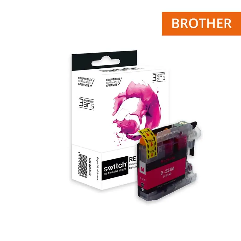 Brother 223 Cartouche Magenta compatible équivalent à LC223M · Switch