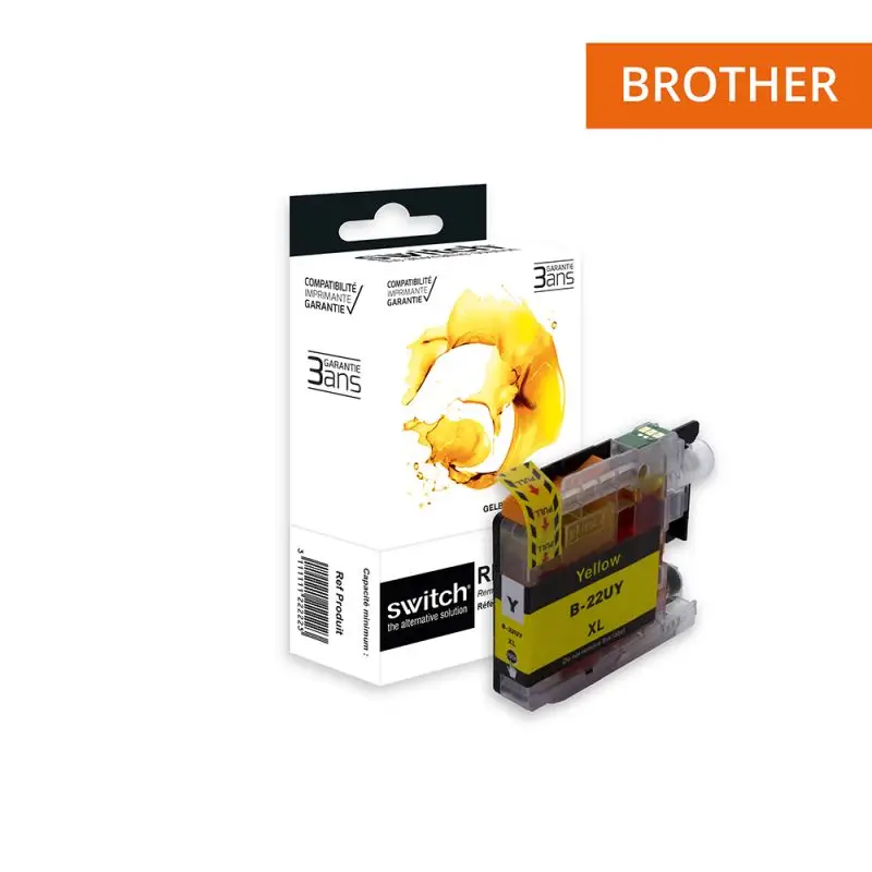 Brother 22U Cartouche Jaune compatible équivalent à LC22UY · Switch