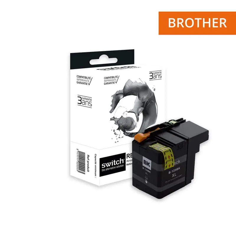 Brother 129 Cartouche Noir compatible équivalent à LC129XLB · Switch