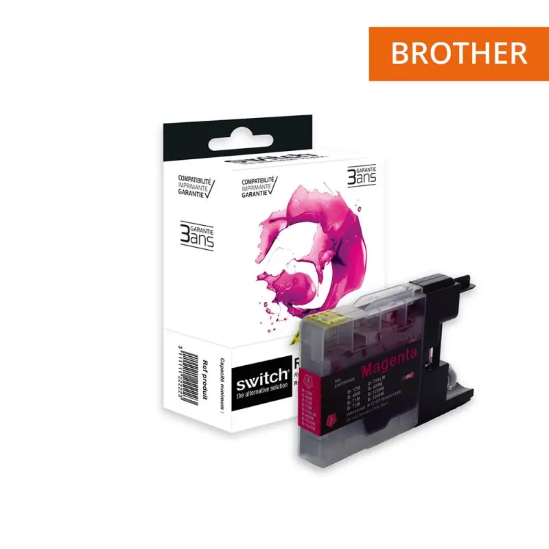 Brother 1240XL Cartouche Magenta compatible équivalent à LC1220, 1240, 1280 · Switch