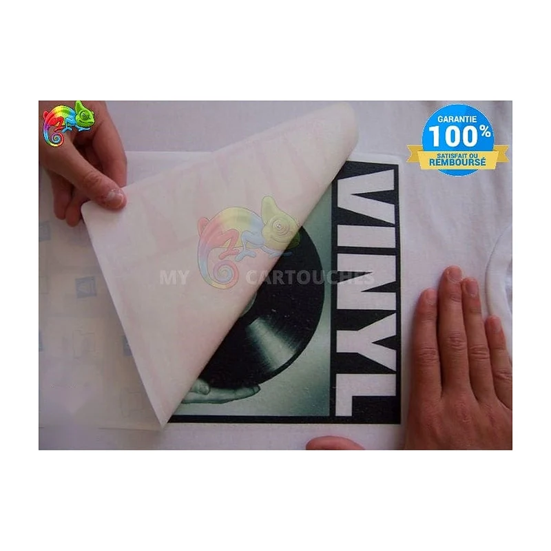 Papier Photo A4 Transfert Textile Blanc 6 Feuilles: Canon PIXMA, HP DeskJet