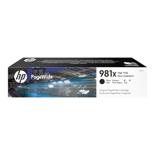 Cartouche d'encre pigmenté PageWide d'origine HP 981X noir - L0R12A