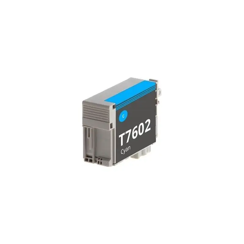 Epson 7602 Cartouche Cyan compatible équivalent à C13T76024010, T7602