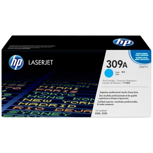 Cartouche de toner d'origine HP 309A cyan - Q2671A
