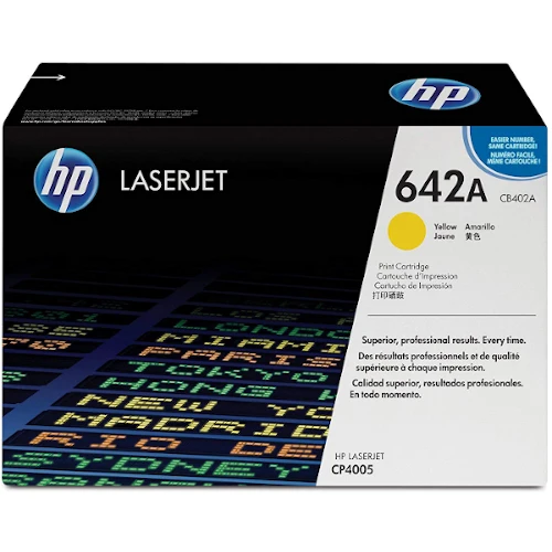 Cartouche de toner d'origine HP 642A jaune - CB402A