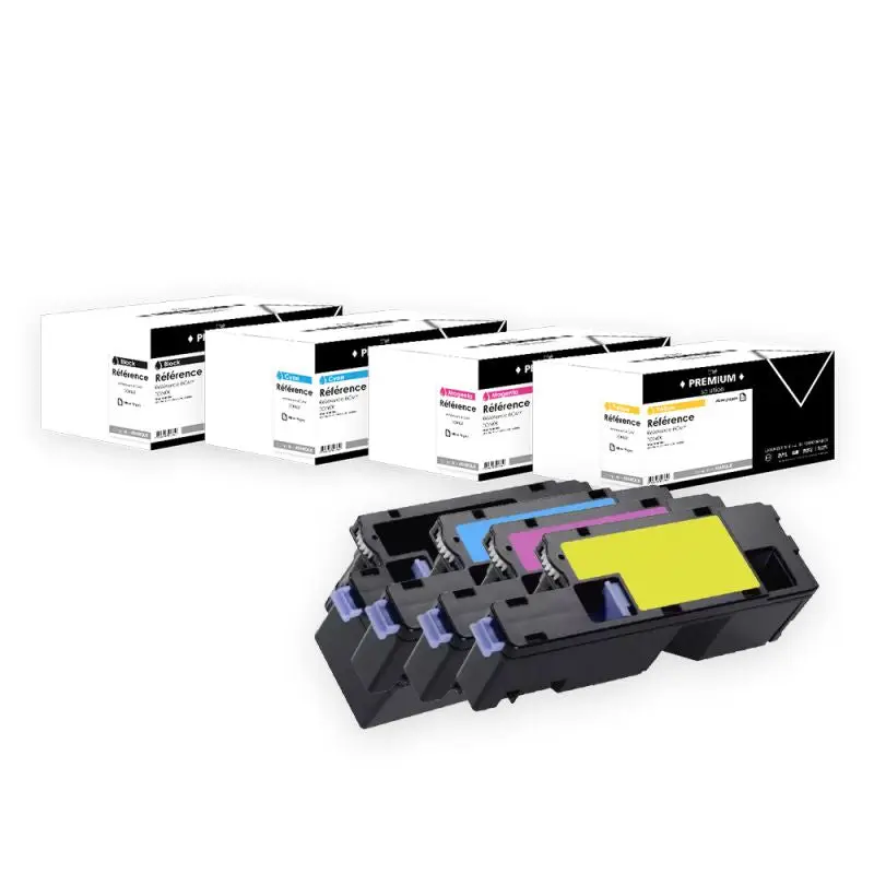 Epson C1700 Toner Pack 4 Couleurs compatible équivalent à C13S050614, C13S050613, C13S050612