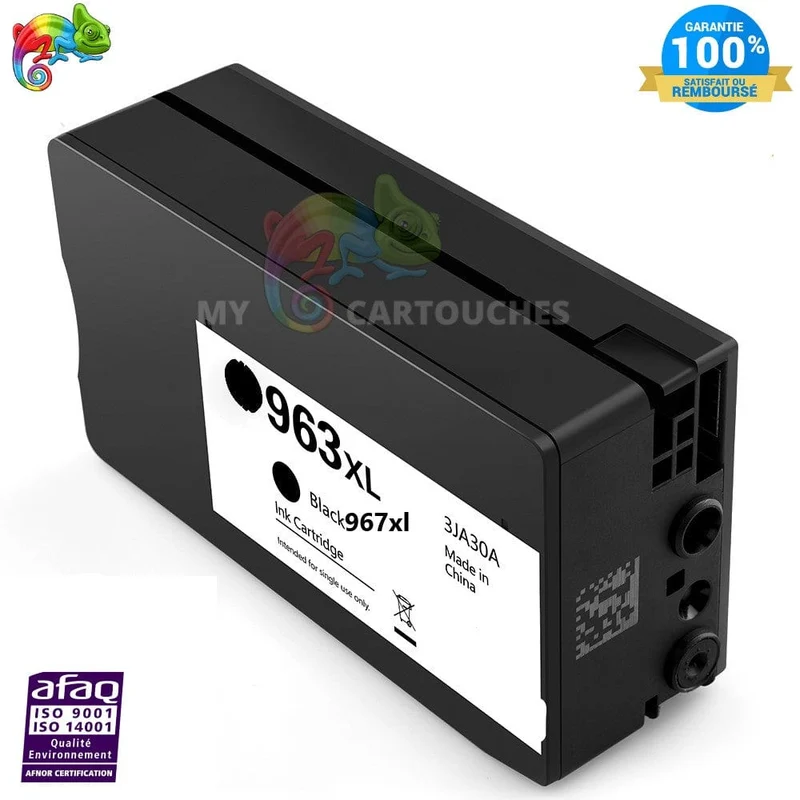 Compatible HP 963/967 XL - Noir - Niveau d'encre OfficeJet Pro 9010, 9020