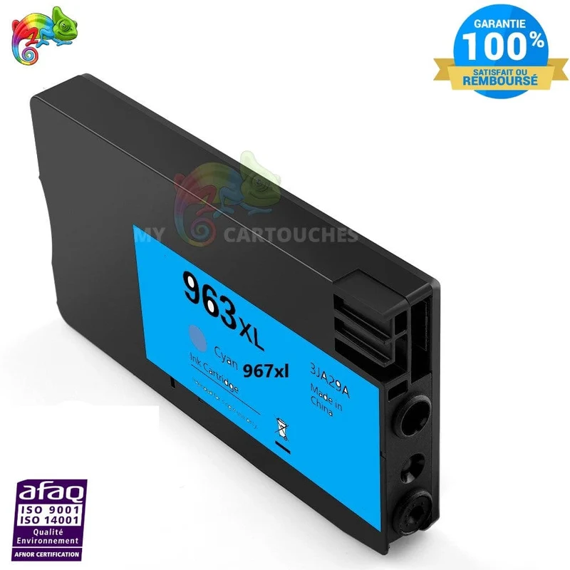 Compatible HP 963/967 XL - Cyan - Niveau d'encre