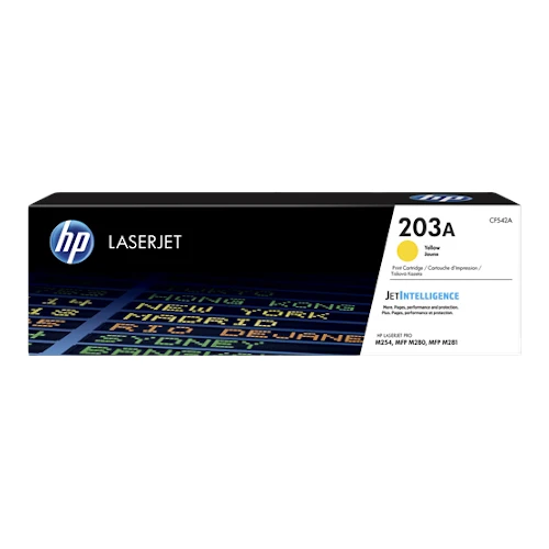 Cartouche de toner d'origine HP 203A jaune - CF542A